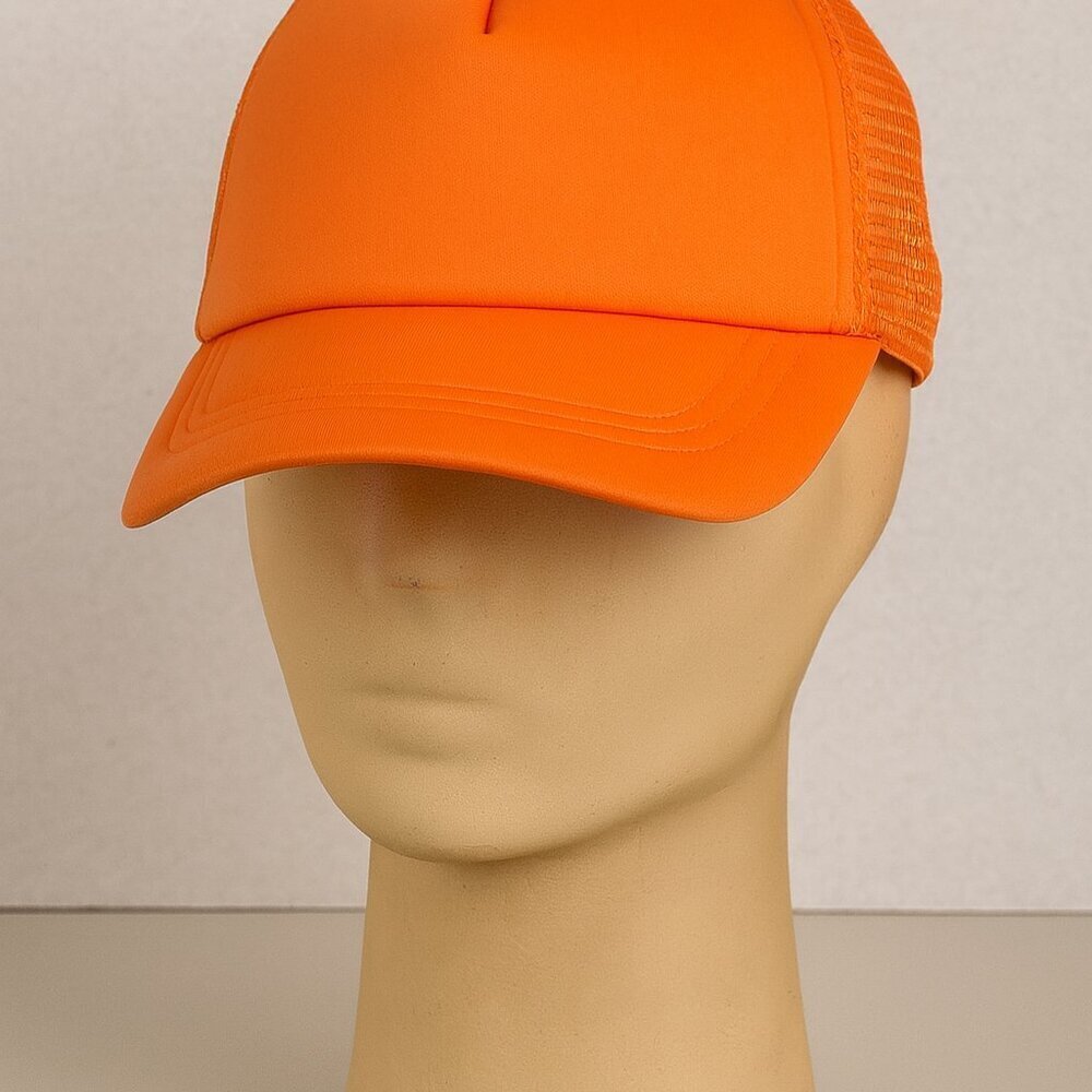 Vibrant Orange Baseball Cap Adjustable Unisex